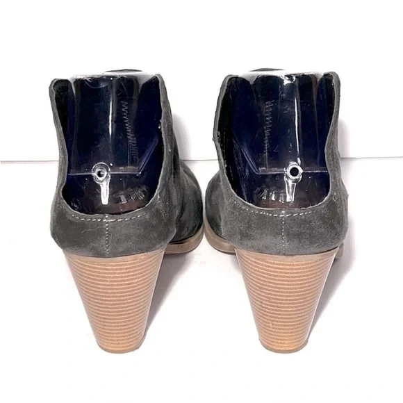 Dolce Vita NEW Women's Nya Grey Suede Leather Heeled Mule Booties Boots Size‎ 11 - Picture 4 of 7